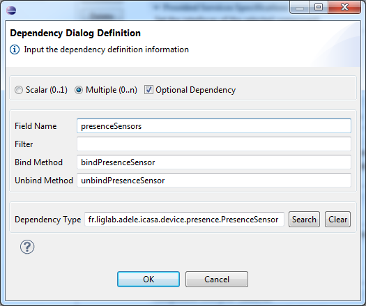 Add presence sensor dependency