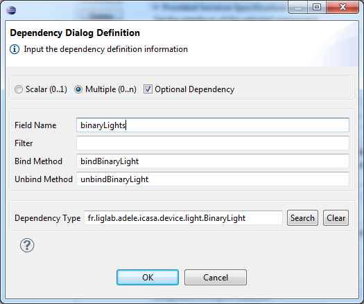 Add binary light dependency
